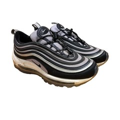 Nike Air Max 97 White/Black/Silver Youth 5.5 Slip On