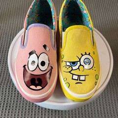 Ground Up SpongeBob SquarePants Patrick Star Mismatched Slip On Sneakers Kids 7