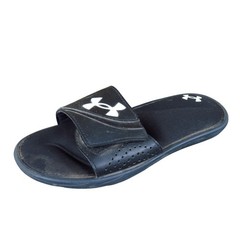 Under Armour Ignite VI Kids Slide Sandals Size 3Y Athletic Sports Pool Black