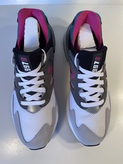 New Balance Kids, GS997JCF, Size 7, White/Grey/Black/Fuchsia/Green, Big Kids
