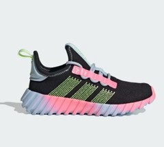 Adidas Kaptir Flow K ‚Core Black / Hi-Res Yellow / Clear Sky (JQ7348) New in Box