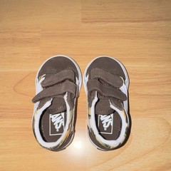 VANS Old Skool V Painted Camo Brown Multicolor Sneakers 4.0 Kids