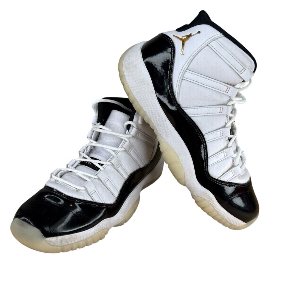 Size 6Y – Air Jordan 11 Retro GS Gratitude White Black Metallic Gold 378038-170