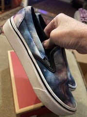 VANS Comfycush Galaxy Slip-Ons Shoes Size 2 Youth In Box (AH)