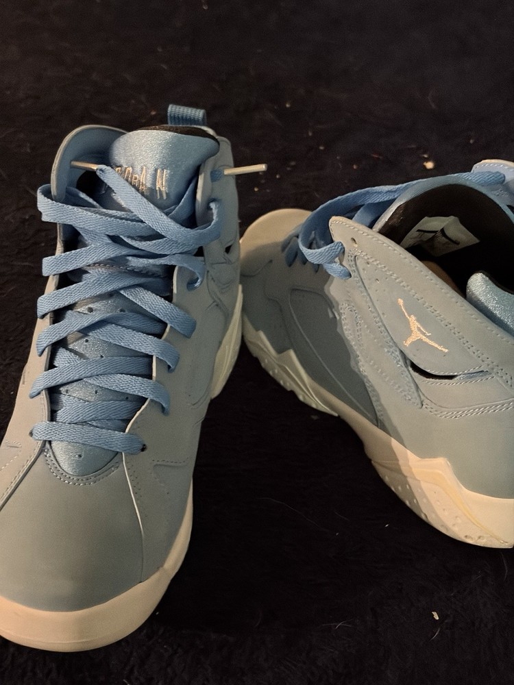 Jordan Air Jordan 7 Retro BG Mid Top Leather Blue/White Kids 7Y 304774-400