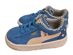 Puma Cookie Monster Blue Suede Sesame Street 50 Kids Shoes US Size 5C