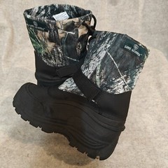 Game Winner Camo Duck Boots Hunting Camping Hiking Outdoor Shoes Size 3 Youth