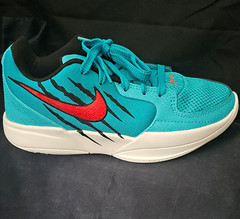 Nike Ja 2 SE GS Teal/Red/White/Black Low Top Basketball Shoes Kids US 4Y