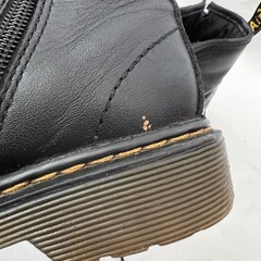 Dr Martens Boots 1460 J black leather lace up zip kids size 13 docs combat