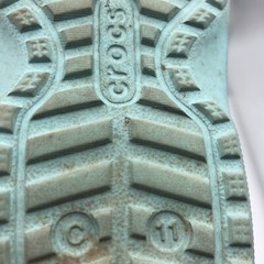 Crocs child sz 11 star classic clogs blue lined slip on