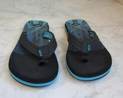 Reef Est 1964 Blue/Black Flip Flop Sandal Shoes Children’s Size 2-3 EU 33/34