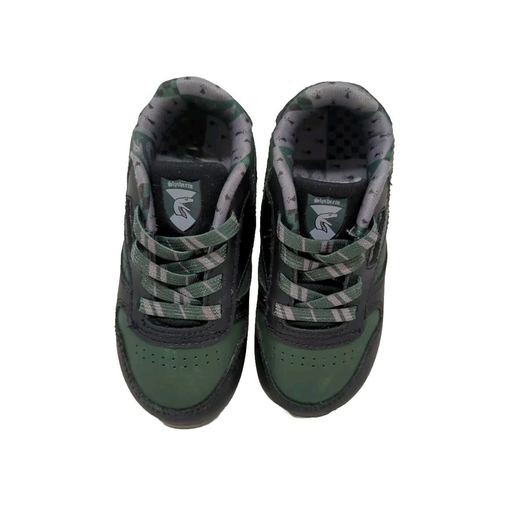 Reebok Harry Potter Slytherin Classic Leather Sneaker Shoes Unisex Child Sz 6.5