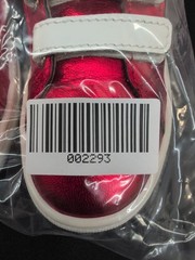 Atlanta Moccasin Heart Design Hook & Loop Sneakers Kids Shoes EU 33 Red Metallic