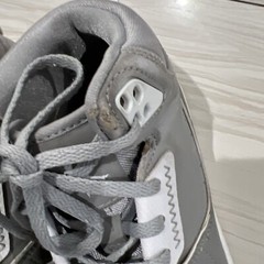 Nike Jordan 1 Flight 2 Sneakers, #631784-014, Grey/White, Leather, Youth 4.5