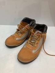 Timberland Field Boot Mid Lace Up Kids, Size 5.5, Wheat Nubuck, TB015945