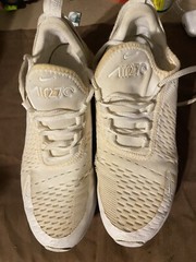 Nike Air Max 270 Size 7y OFF WHITE TAN