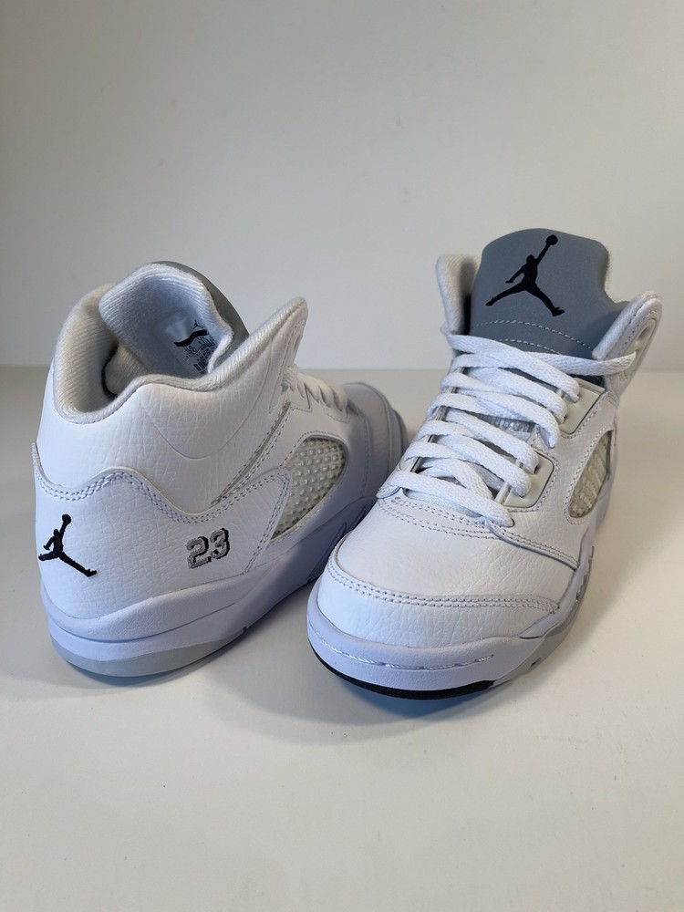Jordan 5 Retro BP 2015, Air Jordan, 440889 130, Size 12c, White/Metallic Silver