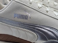 Puma Kids Speedcat Metallic Easy On – Size: 6Y – 404113 01 – Alpine Snow – NEW !