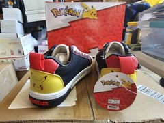 Pokémon Pikachu Canvas Colorblock Low Top Lace Up Sneakers Kids US 11 ECPK31435