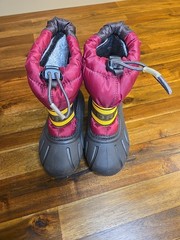 Sorely Youth Snow Commander Boots In Brown And Maroon Kids Size 9