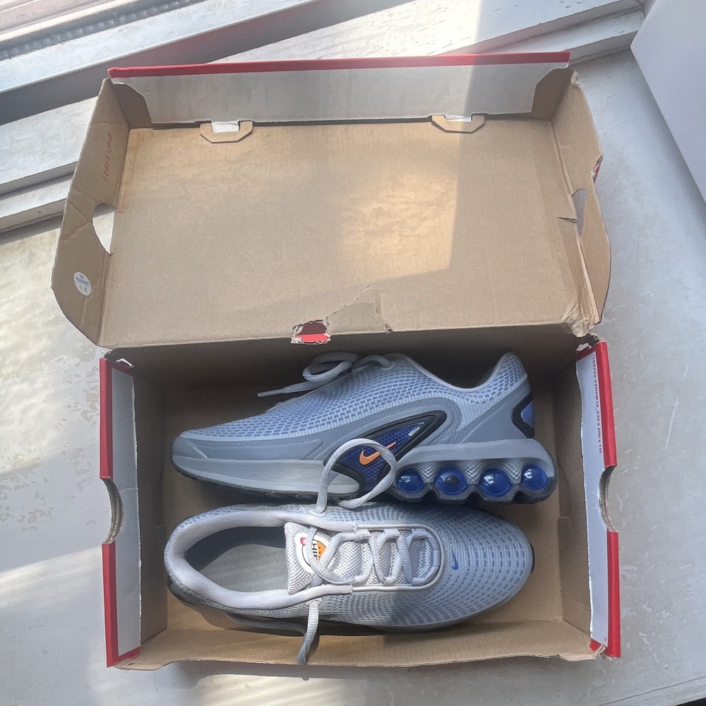 Nike Air Max DN (GS) Unisex Kids Sneakers Gray/Blue/Orange 6Y FB8987-013