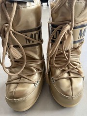 MOON BOOT Gold Metallic Snow Kids EU 27-30 US 10-12 New NWT Icon Low Junior
