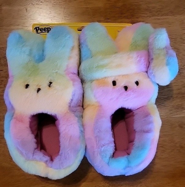 Peeps Slippers and Headband Set, Rainbow Size 13/1