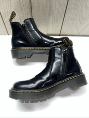 Dr. Martens 2976 Bex J Round Toe Leather Chelsea Boots Junior Size 2 Slip on