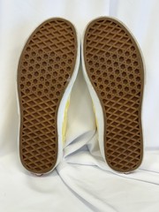 Vans Classic Checkerboard Slip-On Canvas Comfort Sneakers Kids 6 Yellow White