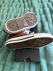 Converse All Star Kids Shoes Size 11 New In The Box Youth Sneakers Cedar Brown