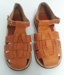 LEATHER SANDALS traditional HUARACHE unisex kids 7.5″
