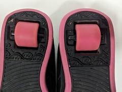 Heelys 770291 Propel 2.0 Black Pink Rolling Wheeled Skate Shoes Youth US 3