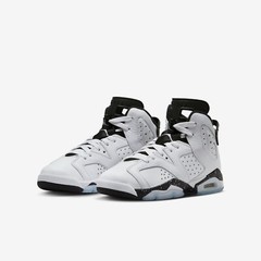 Air Jordan 6 Retro ‘Reverse Oreo’ White Sneakers, Size 6.5Y / 8W BNIB 384665-112