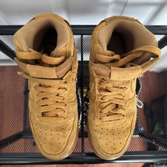 Nike Air Forces Ones Wheat Hightop Size Y4