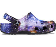 NEW! CROCS CLASSIC SPACE GALAXY CLOGS Purple Toddler Shoes Lightweight Comfort