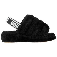 UGG FLUFF YEAH SLIDE Black ALL SIZES