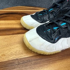 Nike Lil Posite One Toddler Sneakers White Black Blue Gum 843769-102 Size 10C