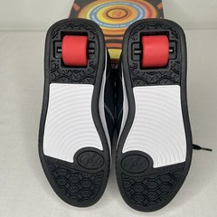 Heelys Kids Propel 2.0 Skate Shoes w/ Wheels Sneaker Youth Size 5 Black Red Grey