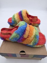Size 6 – UGG K FLUFF YEAH SLIDE CALI COLLAGE K / 1119840K Kids Sandal