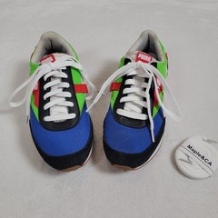 Puma Future Rider Youth Shoes Size 6.5C Women’s 8 Blue Green Red White Sneakers