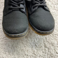 Dr Doc Martens Combs J black canvas combat boots unisex boys girls size 13