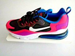 NIKE AIR MAX 270 REACT GS TRAINING BIG KIDS‘ SHOES SIZE: 5Y, 6Y, 6.5Y, 7Y