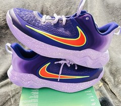 Nike Giannis Immortality 4 (GS) Low Top Basketball Shoes Purple/Red 6Y