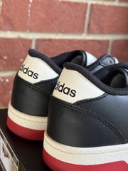 New Adidas Breakstart Red Black White Size 6 Youth Sneakers Retro Shoes