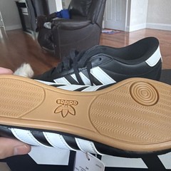 adidas Taekwondo Core Black Cloud White Gum Bottom JR6807 Size 4.5Y