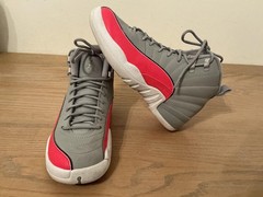 Nike Air Jordan 12 Retro Racer Pink Shoes Youth Size 5.5Y Grey Pink Sneakers