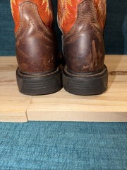Kids Work Hog Ariat Wide Square Toe Boot Size US 2