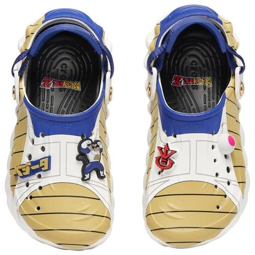 Crocs Big Kids‘ DBZ Classic Clogs – Vegeta/White