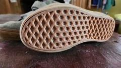Vans Old Skool Mid Hook/Loop Kids Size 1 Green/Gum Soles