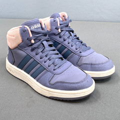 Adidas Hoops Mid Top 2.0 Athletic Sneakers Shoes Youth 6 Purple Pink Basketball